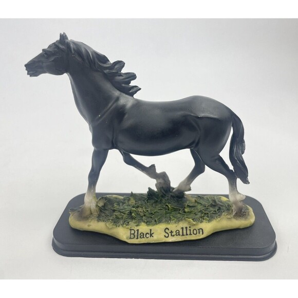 Black Stallion Southwest Reflection Collection Sculptured Resin Horse Figurine - Picture 1 of 9